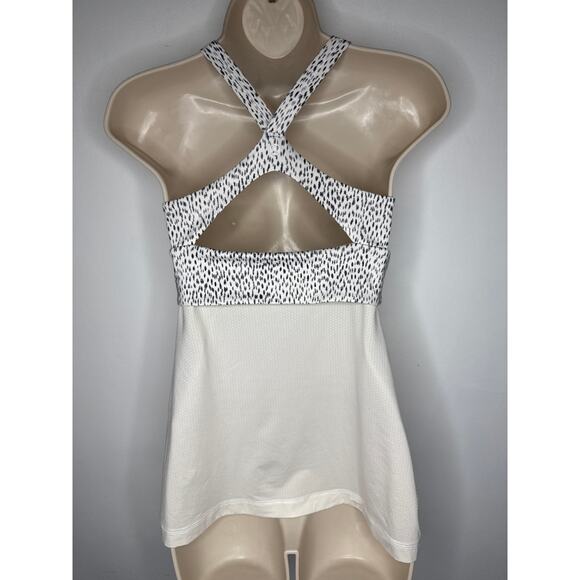 Lululemon 6 Wrap It Up Dottie Dash Racer Back Tank Top Animal Print - Picture 3 of 8